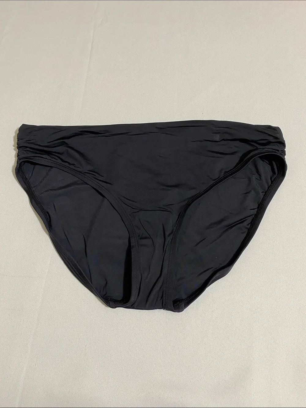 KENNETH COLE Get Rio Shirred Hipster Bikini Bottom Women's Size L